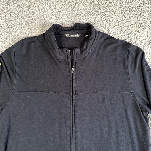 Travis Mathew Sweatshirt‎ Men's Large Black Full Zip Jacket Fleece Pockets - Picture 2 of 14